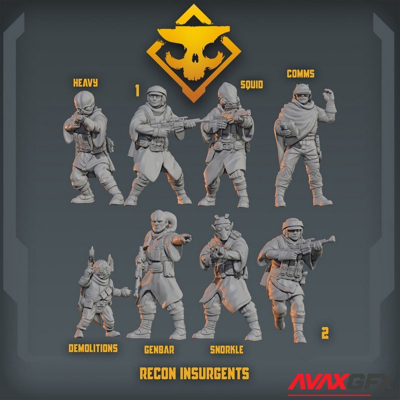 Star Wars - Recon Insurgents - 3D Print Model STL