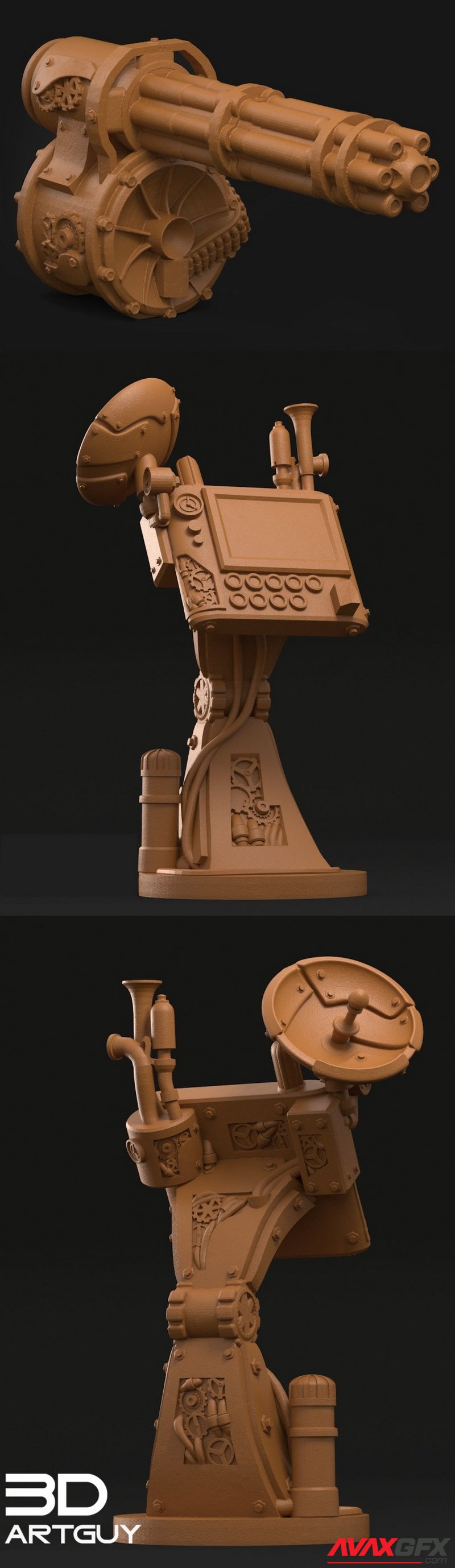 Steampunk Minotaur Accessories - 3D Print Model STL