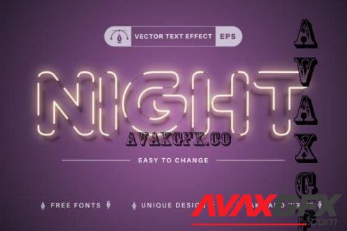 Night Club - Editable Text Effect - 10872947