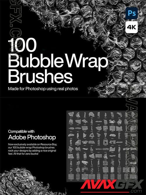 100 Bubble Wrap Photoshop Brushes