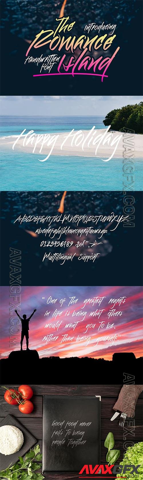 The Romance Island - Handwritten Font OTF 