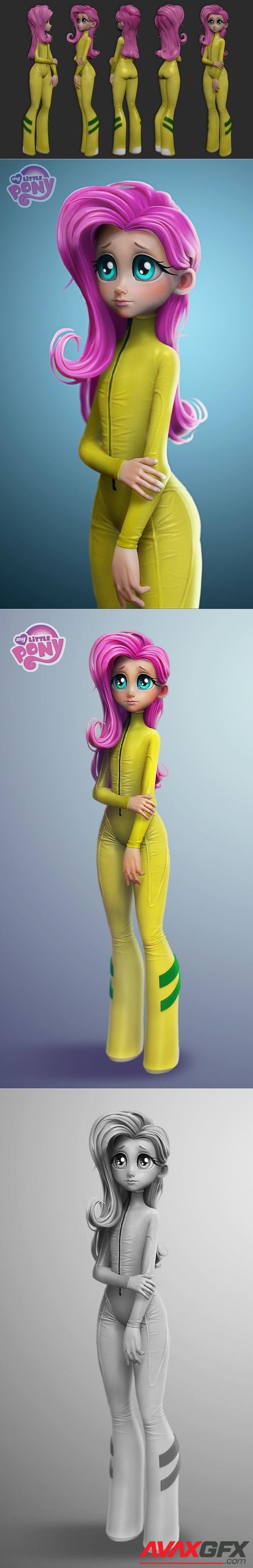 Fluttershy humanization – 3D Print