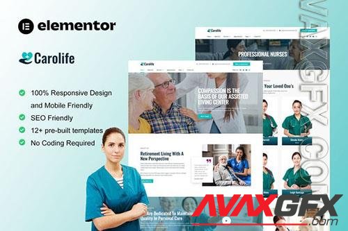 ThemeForest - Carolife - Home Care & Private Nursing Services Elementor Template Kit/40823812