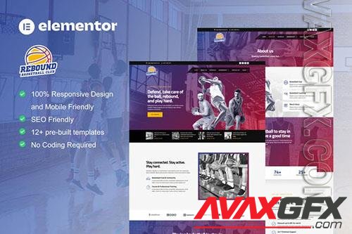 ThemeForest - Rebound - Basketball Team & Sport Club Elementor Template Kit/40894694