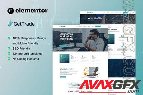 ThemeForest - GetTrade - Trading & Investment Elementor Template Kit/40975025