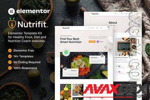 ThemeForest - Nutrifit – Healthy Food & Nutrition Coach Elementor Template Kit/40992002