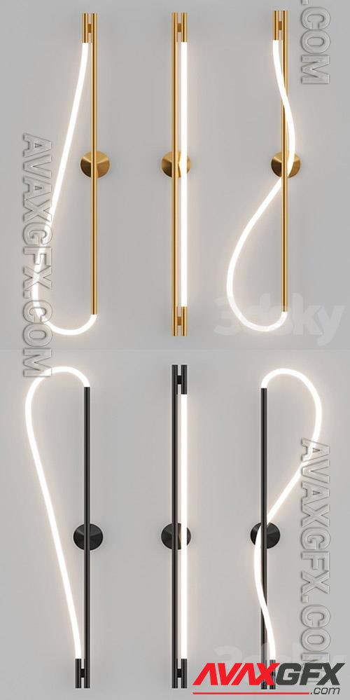 Luke Lamp Co Wall Sconce Collection 3D Models