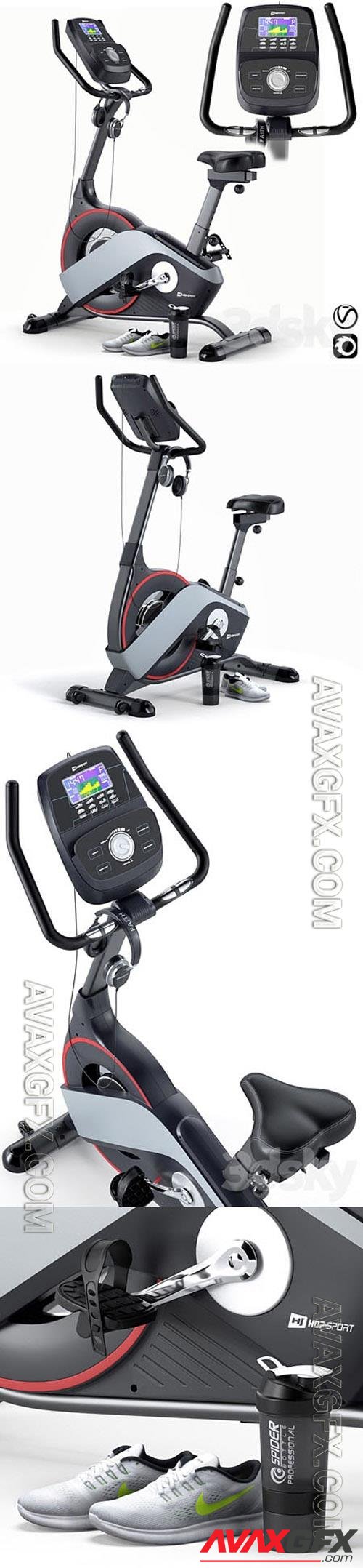 Exercise bike Hop-Sport Flex HS-200H  Training apparatus 3D Models