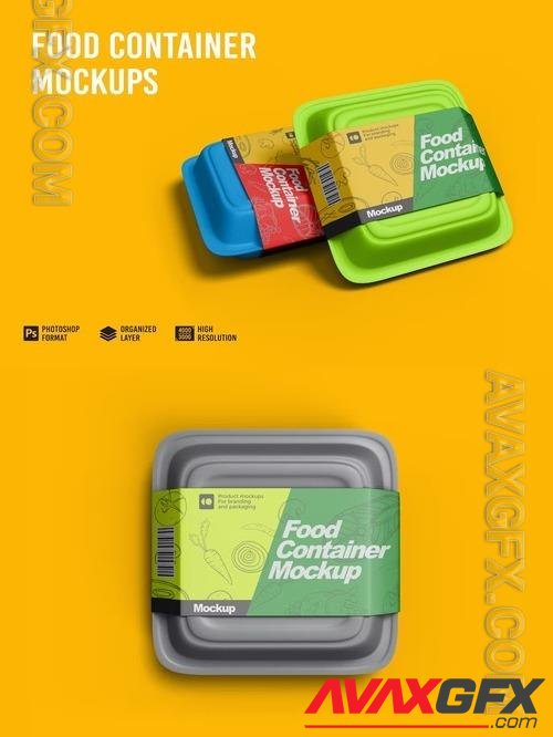 Food Container Mockup HP8H65X