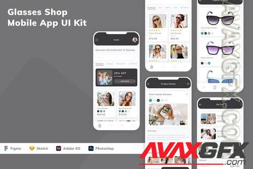 Glasses Shop Mobile App UI Kit LU2H3X9