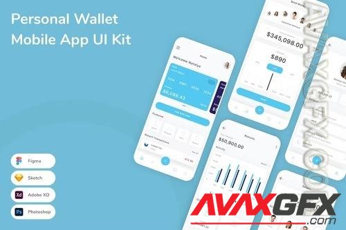 Personal Wallet Mobile App UI Kit 5SFK8KD