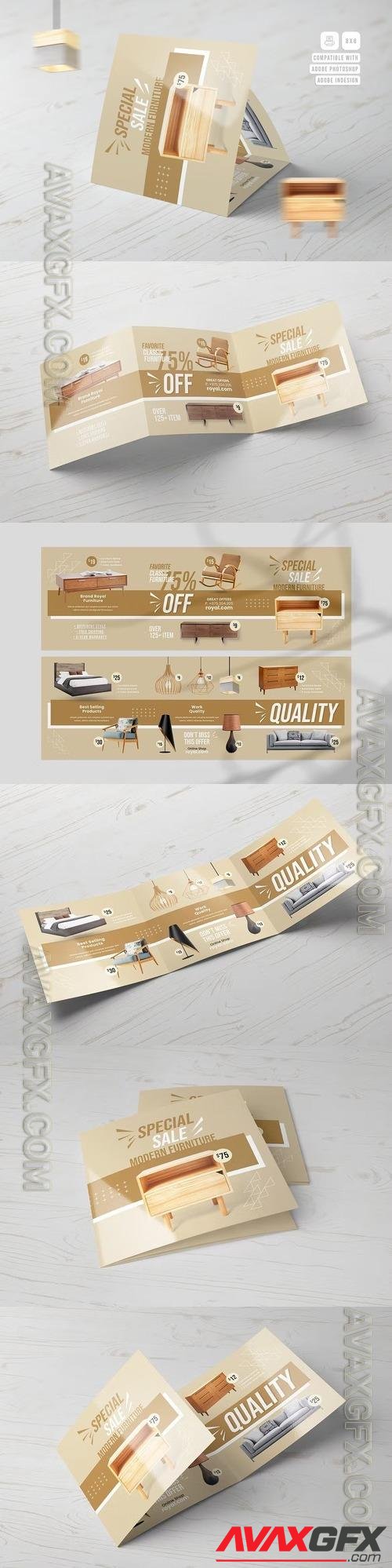 Furniture Store Square Trifold Brochure MBWE2DK