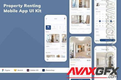 Property Renting Mobile App UI Kit NGQFZNW