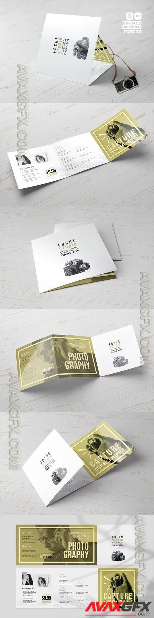 Photography Square Trifold Brochure 9J7SP9P