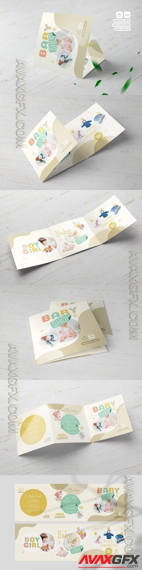 Baby Shop Square Trifold Brochure KSELEX7