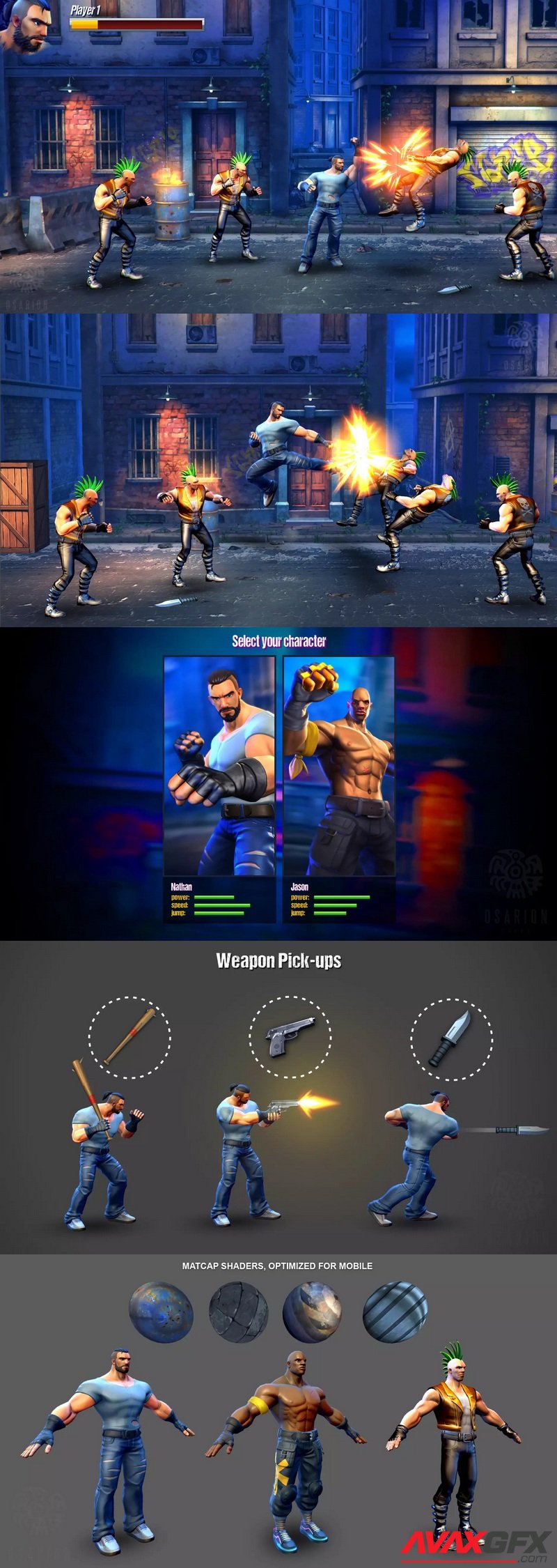 Beat Em Up - Game Template » AVAXGFX