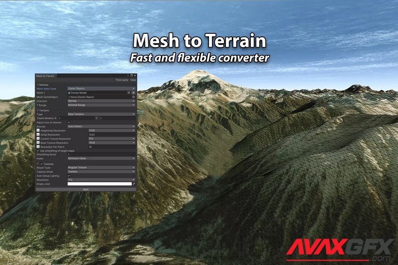 Mesh to Terrain