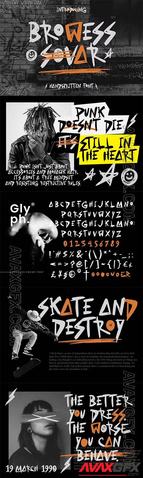 Browess Sovar - Handwritten Font OTF