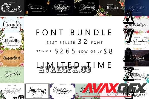 Font Bundle Collection - 26 Premium Fonts