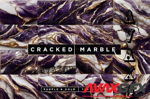 Purple & Gold Marble Textures Pack - 10847915