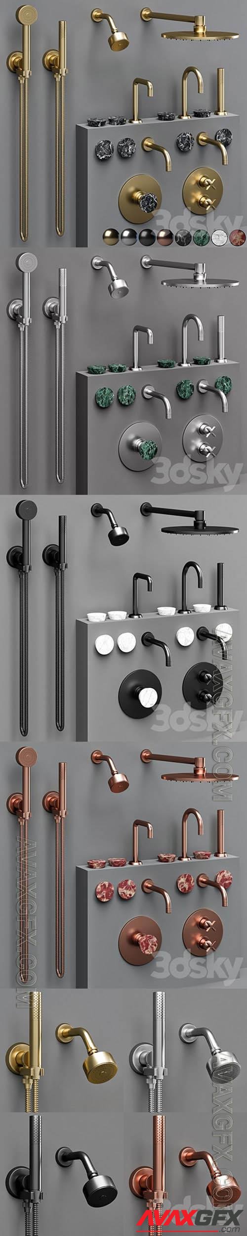 The watermark collection ZEN bathroom faucet set 3D Models