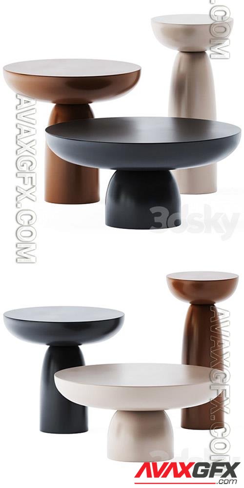 Metal Coffee Tables Olo by Mogg 3D Models