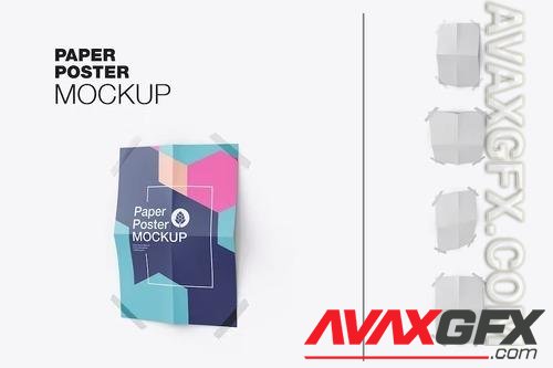 Poster folded Mockup CSLMXN6
