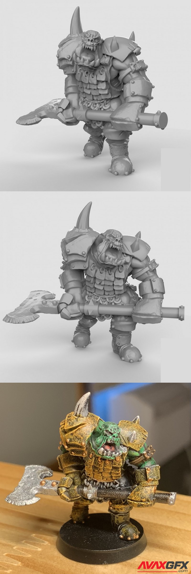 Orc Boss Pose 2 - 3D Print Model STL