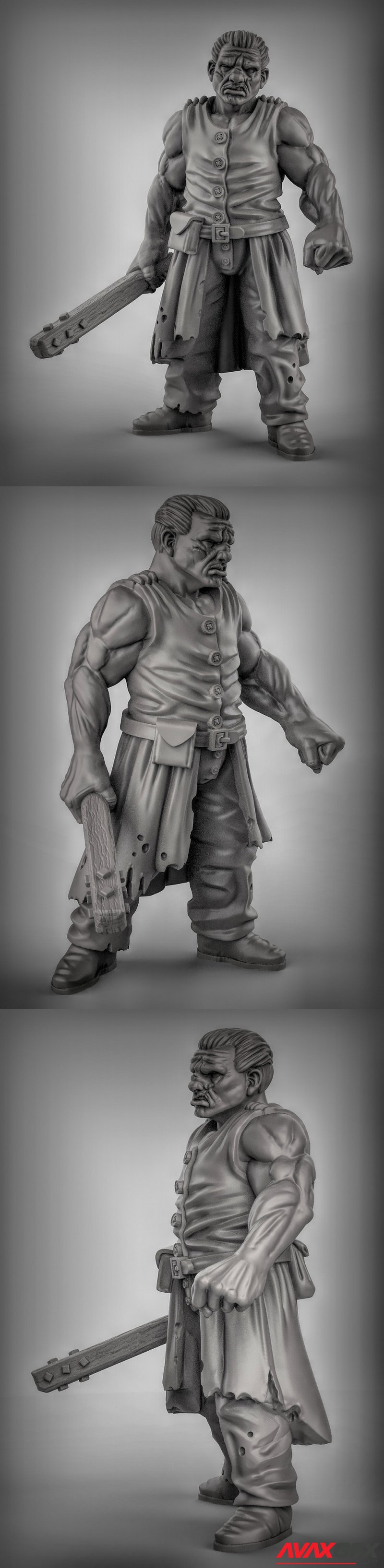 Thug Pose 1 - 3D Print Model STL