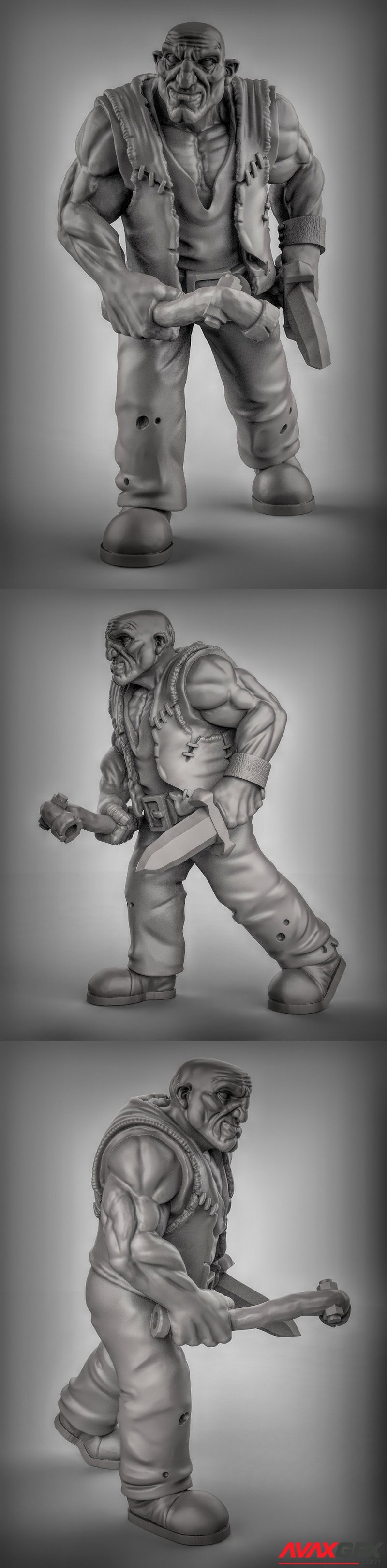 Thug Pose 3 - 3D Print Model STL