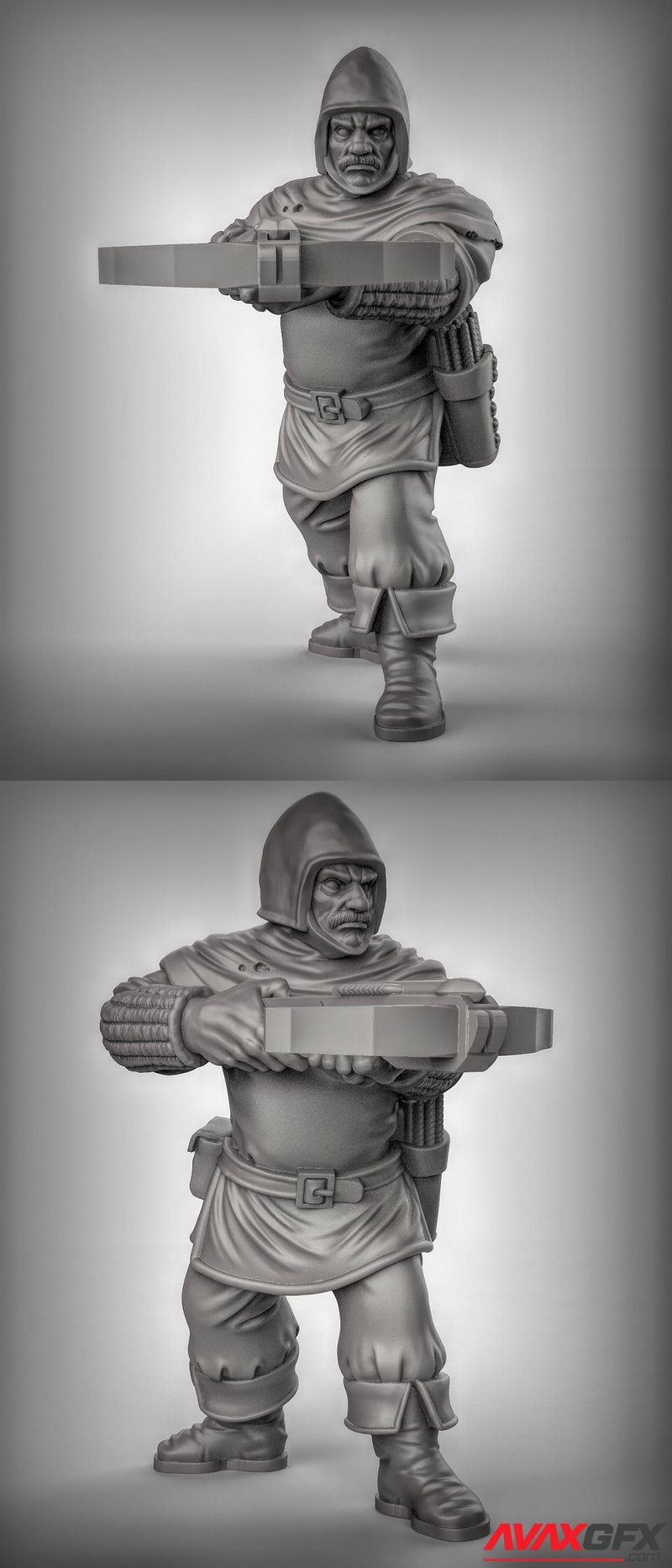 Guard with Crossbow pose 1 - 3D Print Model STL