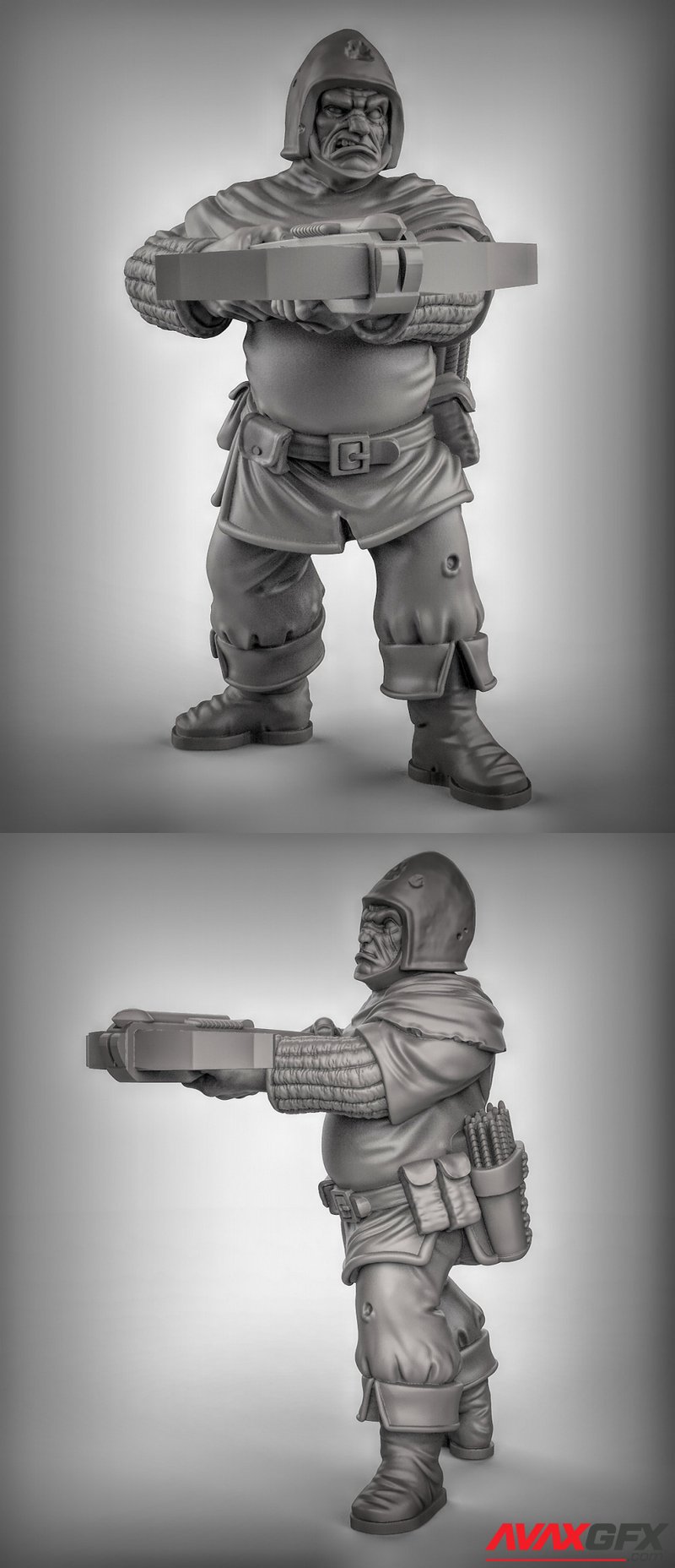 Guard with Crossbow pose 3 - 3D Print Model STL