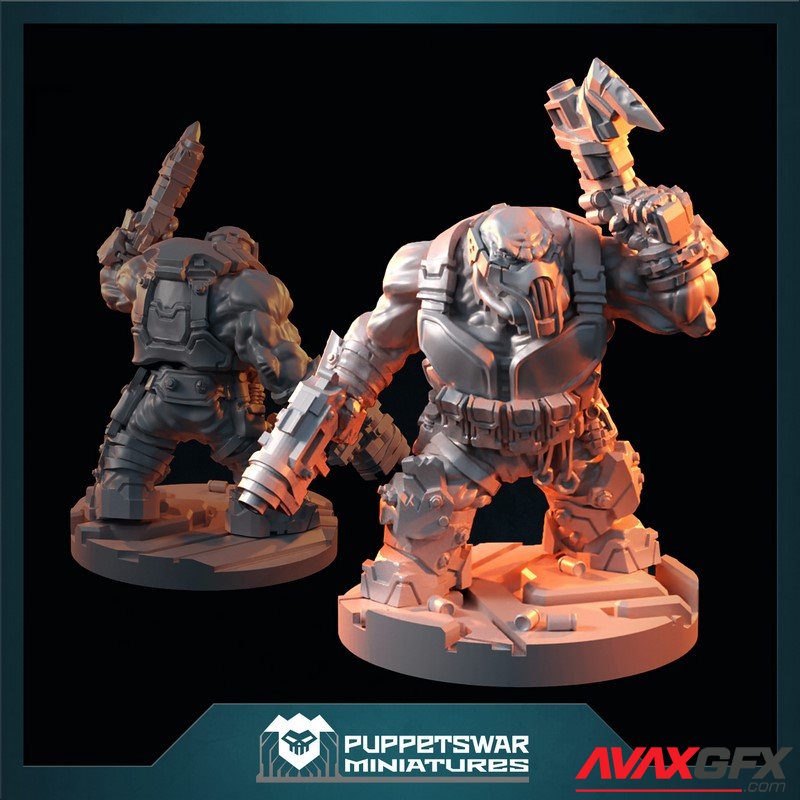 Puppetswar - Ben The Bodyguard - 3D Print Model STL