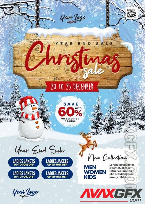 Christmas Winter Sale Flyer PSD