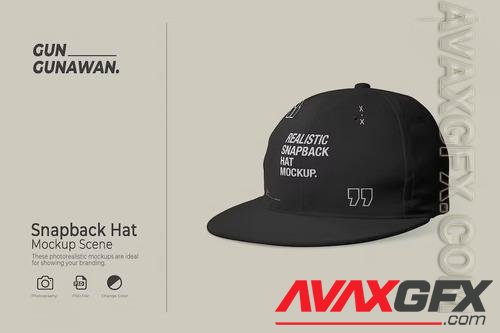 Snapback Hat Mockup R9HFD58