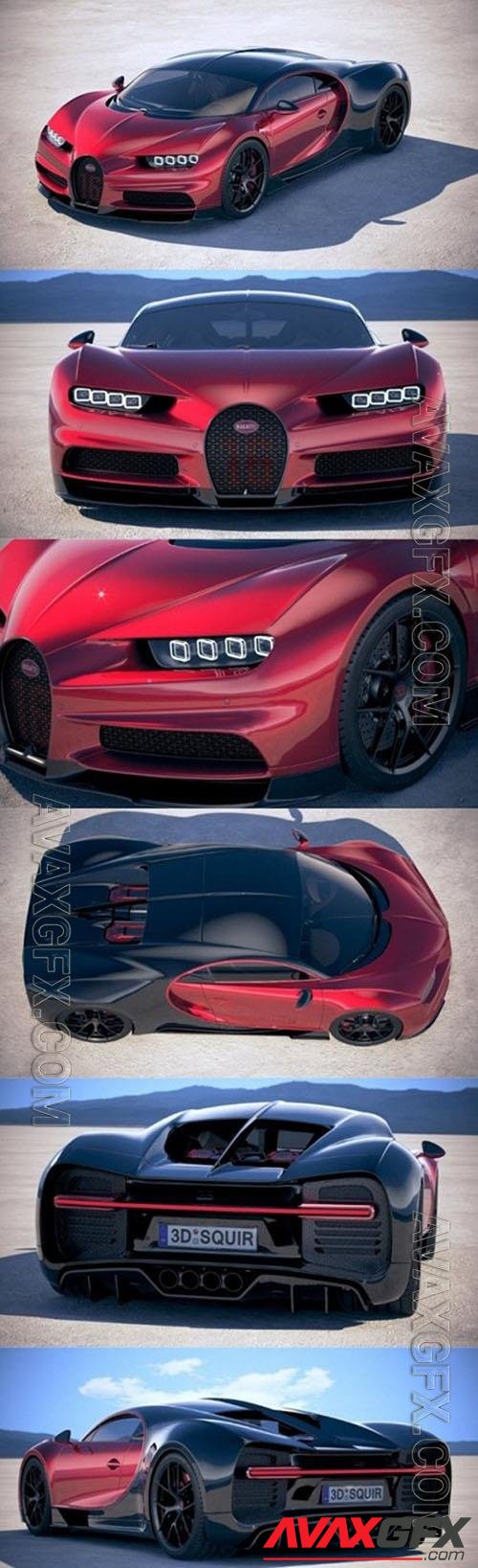 Bugatti Chiron Sport 2019 3D Models