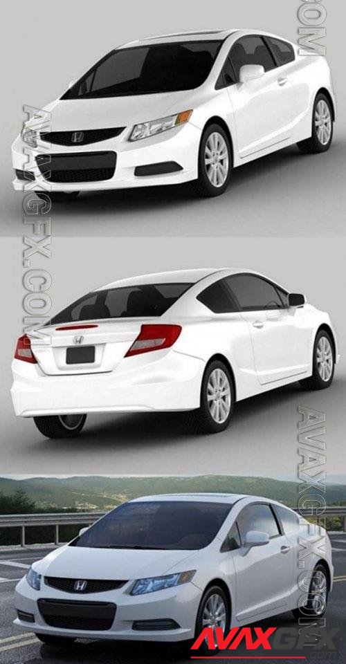 Honda Civic Coupe 2012 3D Models