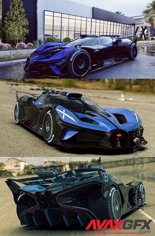 Bugatti Bolide for Lumion 10-11 3D Models