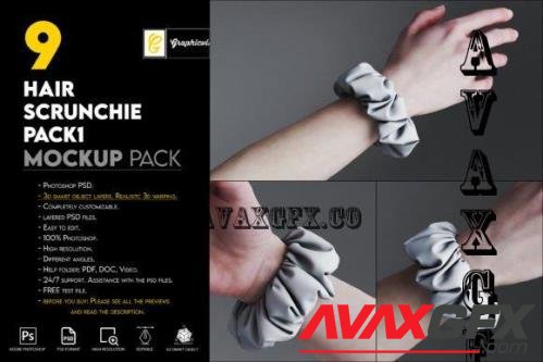 Hair Scrunchie Pack1 - 7465963