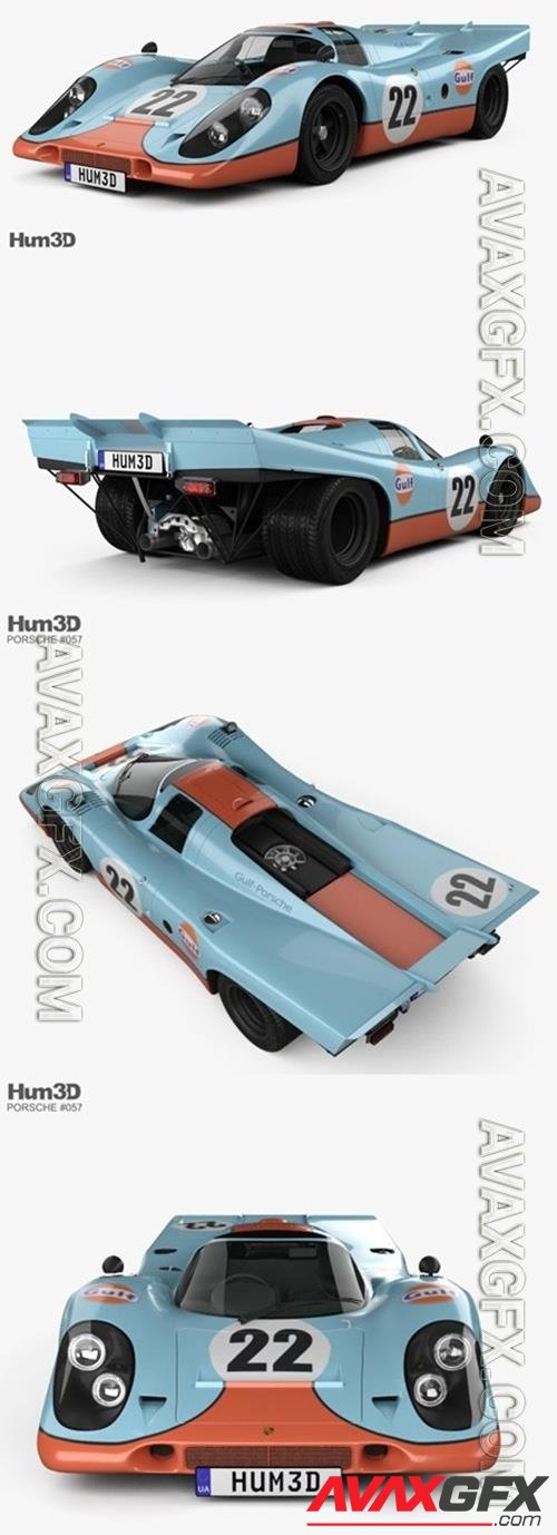 Porsche 917 K 1969 3D Models