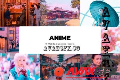 9 Anime Lightroom Presets - Mobile & Desktop