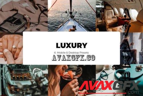 6 Luxury Lightroom Presets - Mobile & Desktop