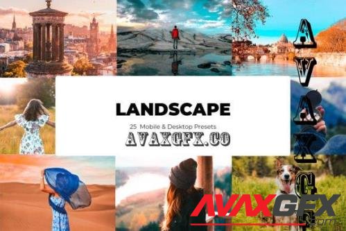 25 Landscape Lightroom Presets - Mobile & Desktop