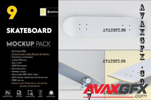 Skateboard Mockup - 7479246