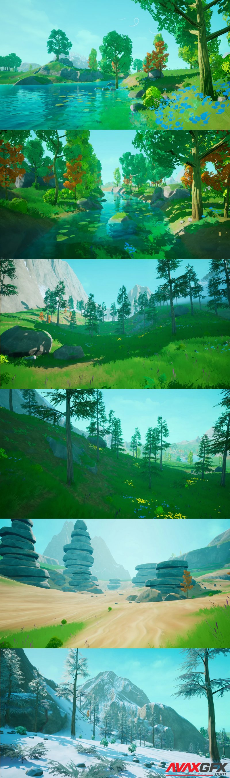 Stylized Nature Landscape Kit