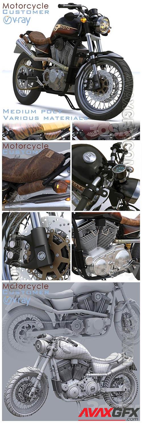 Motorcycle Customer v rey 3D Models