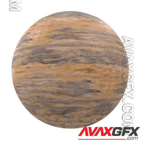 Wood textures – Orange painted old wood