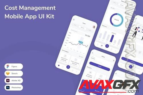 Cost Management Mobile App UI Kit ZVWP2QW