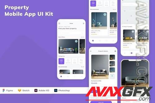 Property Mobile App UI Kit N4S9LQS