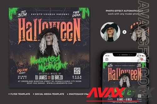 Halloween Flyer DJJ7KEJ